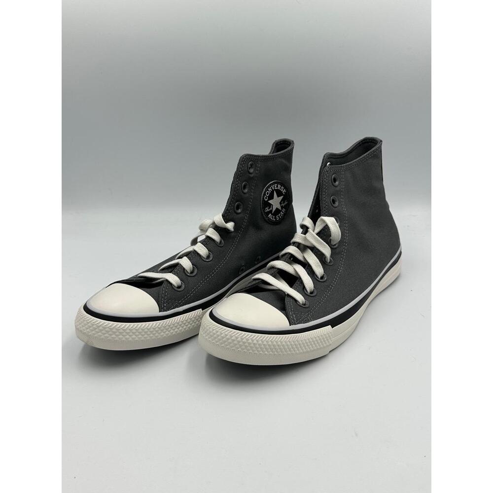 Converse All Star High Top Sneakers in Charcoal Gray & White - Picture 6 of 10